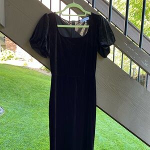 Black Velvet Cleo Maxi Dress Ivy City Co